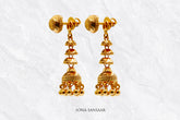 Taalika Gold Studs with Hangings | Sona Sansaar